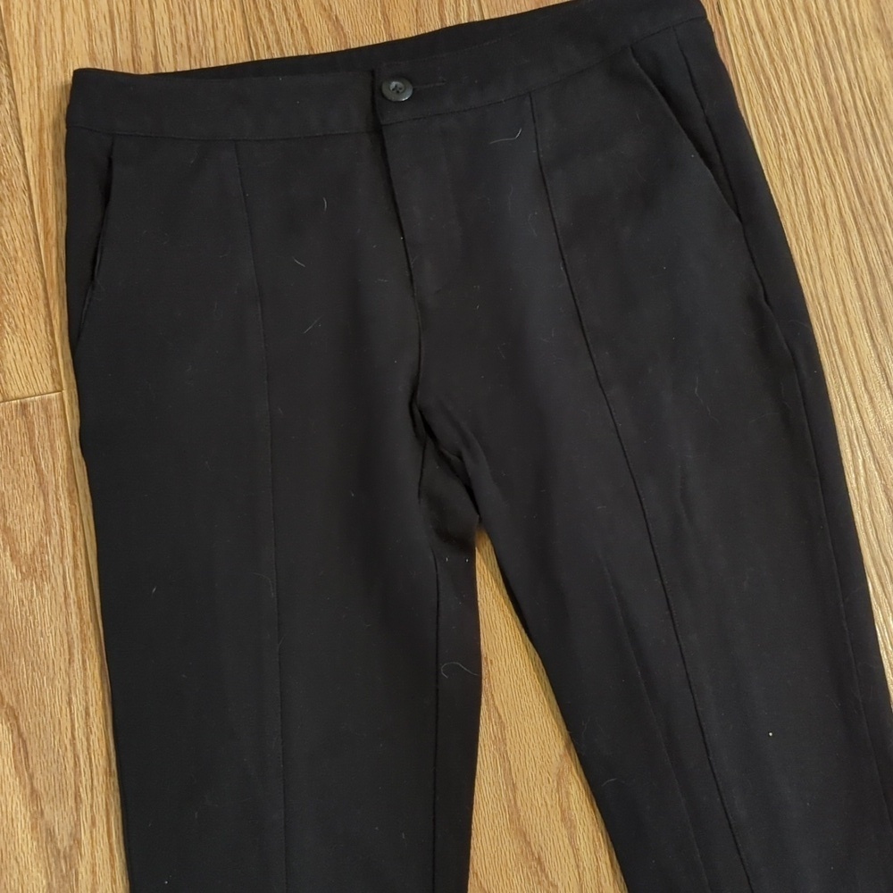 Cabi black ponte knit pants business casual slim fit stretch women's size 6